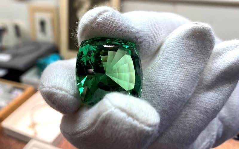 116 carat Lion of Merelani tsavorite