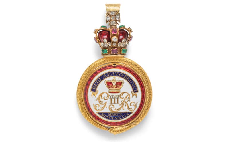 18th century King George III medallion
