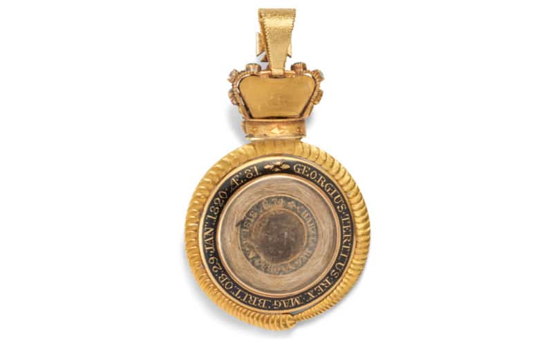 18th century King George III medallion