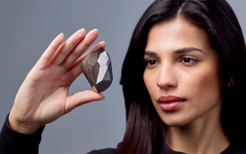 555 carat black diamond