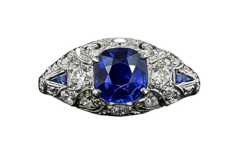 Art Deco Gemstone Ring