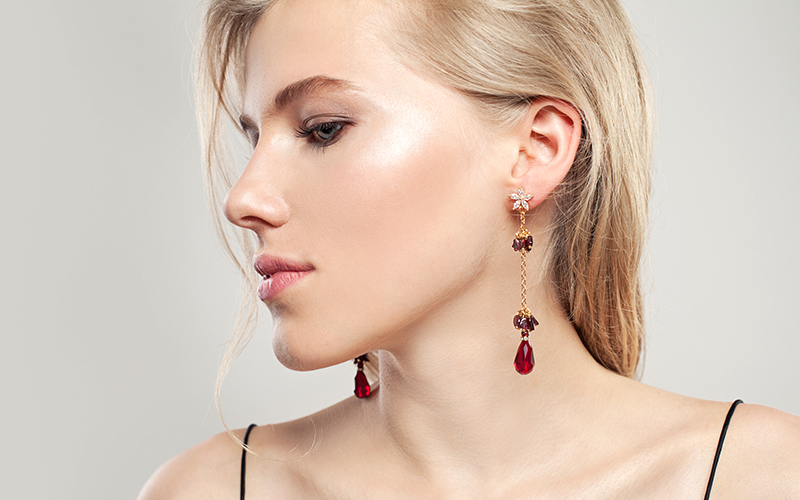 Garnet Earrings