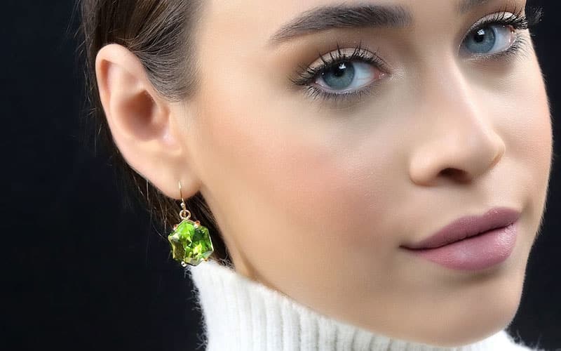 Peridot earrings