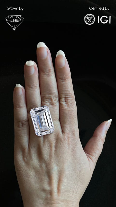 50.25 carat lab grown diamond