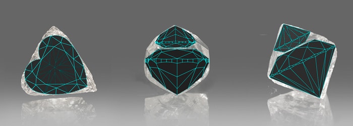 Three rough crystals - planned
