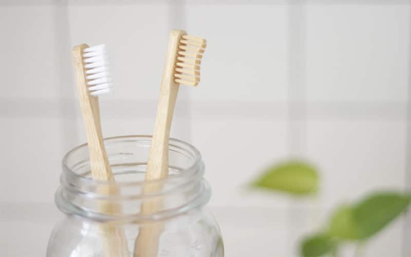 tootbrushes in jar