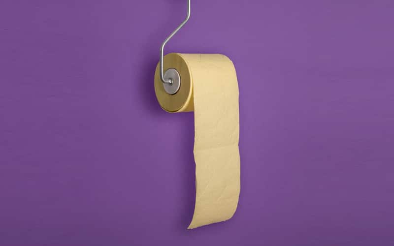hanging chamois, used for drying jewelry after cleaning