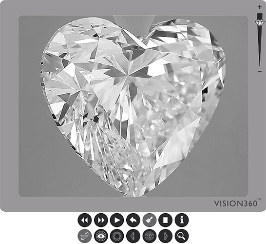 heart shaped lab grown diamond certified by IGI India