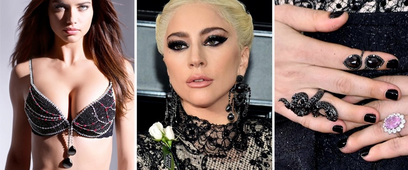 black diamonds worn by famous celebrities