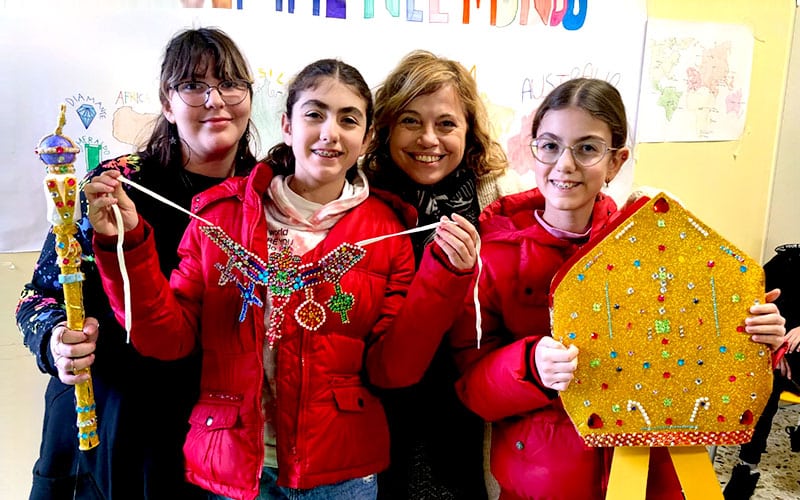 Young students and parents