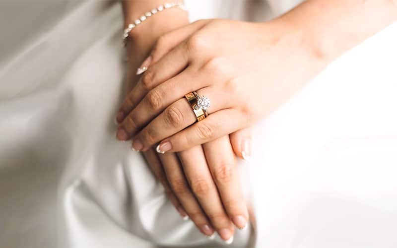Clasped hands